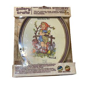 Vintage Gallery Crafts Hummel Stitchery Farm Girl New Unused